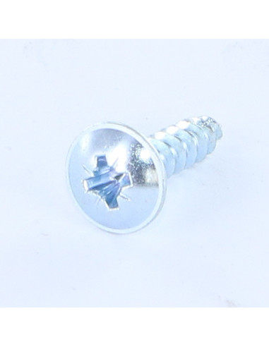Parafuso de madeira aglomerado cabeça de cogumelo Pozi PZ6 4,5 x 20 Aço zinco branco
