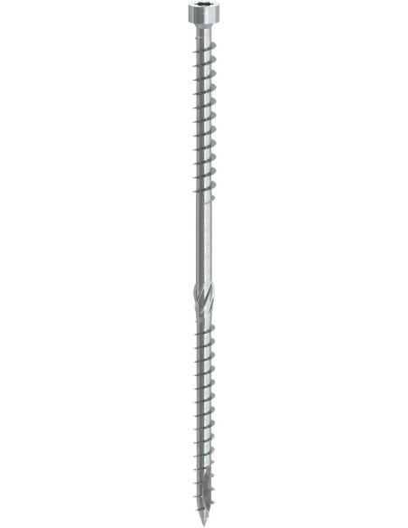 Parafusos de fixação cabeça cilíndrica dupla rosca TORX T40 8X275 Aço zinco branco