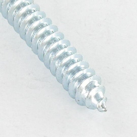 Parafuso de chapa cabeça abaulada larga quadrado 5,5X50 Aço zinco branco Parafuso com Cabeça com Fenda quadrada 3