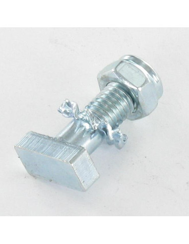 Parafuso de metais PARALELO M5X15+ECR FR+RD. com dentes externos Aço zinco branco MEU