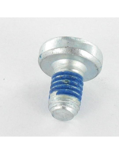Parafuso de metais cabeça abaulada larga Pozi PZ7 M6X10 Aço zinco branco Freio roscado
