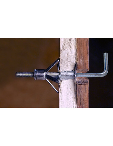 Bucha metálica 4X38 con Escápula Aço zinco branco
