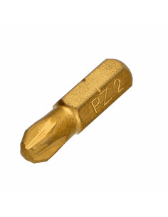 Ponteira Qualidade industrial 1/4" C6.3 Titânio Pozi PZ6 comprimento 25
