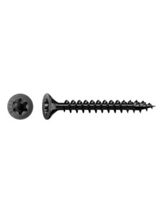 Spax Parafuso de madeira cabeça fresada TORX T20 5X20 roscado sobre 15 Aço zinco preto