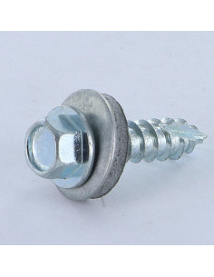 Parafuso de chapa TH/RD. VCL 6,3X25 Aço zinco branco cut ponto antifenda tipo 17