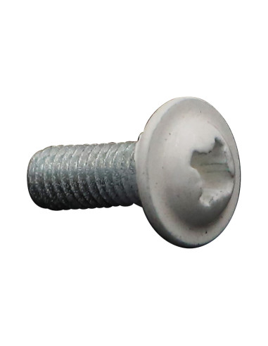 PARAFUSO cabeça de cogumelo Pozi M6X16 Aço zinco branco RAL9010 branco puro