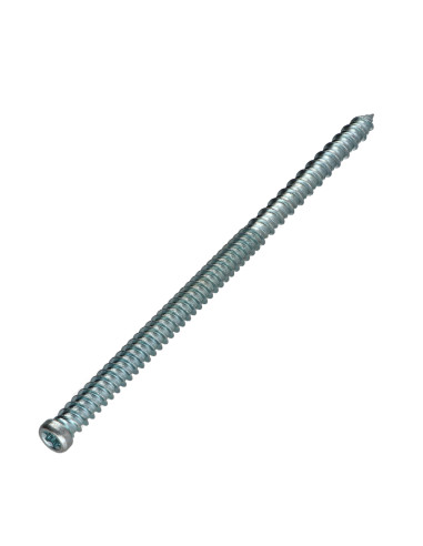 Parafuso Betão cabeça cilíndrica reduzida 7,5X80 diâmetro da cabeça 8,5 TORX T30 Aço zinco branco