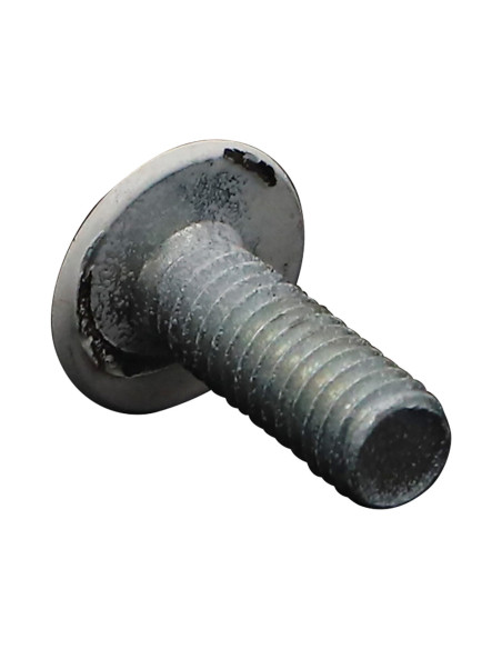 PARAFUSO cabeça de cogumelo Pozi M6X16 Aço zinco branco RAL9010 branco puro