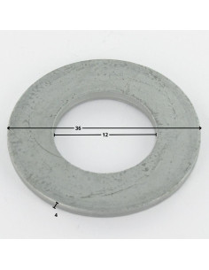 Rondela liso M12X36X4 forte resistência à corrosão Aço galvanizado a quente 2