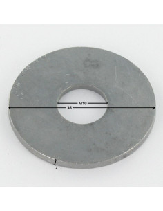 Rondela liso M10X36X2 LL ACIGEOM500A - Parafuso Express 2