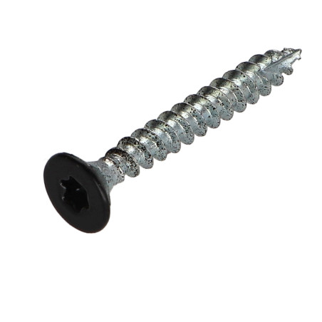 Parafusos de madeira e aglomerado TEKOR cabeça fresada dentado 5X40 TORX T25 cut ponto antifenda tipo 17 RAL9005