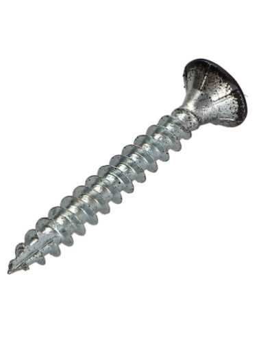 Parafusos de madeira e aglomerado TEKOR cabeça fresada dentado 5X40 TORX T25 cut ponto antifenda tipo 17 RAL9005