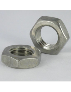 Porca hexagonal baixa hm/contraporca M5 espessura 2,5 Bronze niquelado