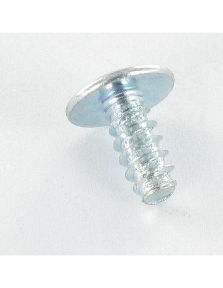 Parafuso de chapa cabeça de cogumelo Pozi 4,8X13 Aço zinco branco sem ponta