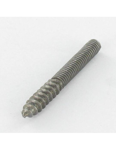 Parafuso misto para pé da cama 8X80 42 mm rosca de madeira 38 mm rosca de metal Aço bruto