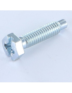 Corpo de parafuso cabeça hexagonal Fenda Pozi M6X25 roscado sobre 22 BTLONGZG