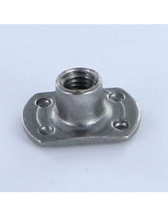 Porca cilíndrica de soldar chefe externo M6 19X11 altura 7,8 Aço bruto