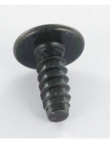 Parafuso de chapa cabeça de cogumelo Pozi 4,8 x 9,5 Aço zinco preto sem ponta