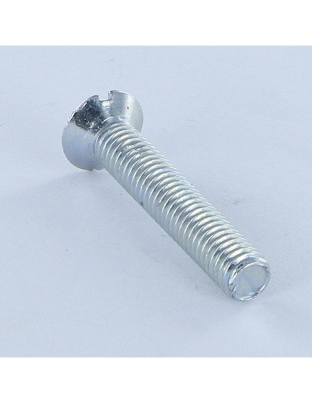 Parafuso de metais cabeça fresada sulcada M6X35 perfurada Aço zinco branco
