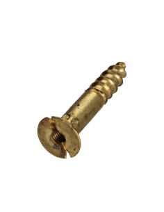 Parafuso de madeira Bronze 4,5X50 perfurada e roscada M3 passo de rosca de 60