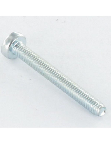 Parafuso autorroscante cabeça abaulada larga M3X30 Pozi PZ5 Aço zinco branco microparafusos