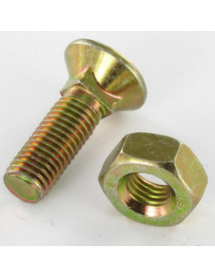 Parafuso arado GOLA QUADRADA DE CABEÇA DE EMBEBER 3/8X30 UNF Classe 8.8 Dicromato 2