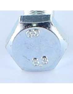 Parafuso de metais cabeça hexagonal M10X20 rosca total Classe 8.8 passo de rosca fino passo de rosca de 125 Aço 2