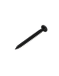 Parafuso de madeira aglomerado cabeça redonda Pozi PZ6 5X40 Aço zinco preto 2