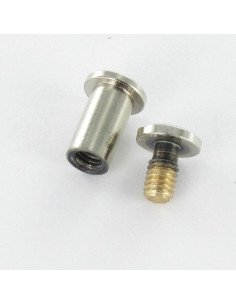 Parafuso rebitar M4 Bronze niquelado para aperto 30 con 50 2
