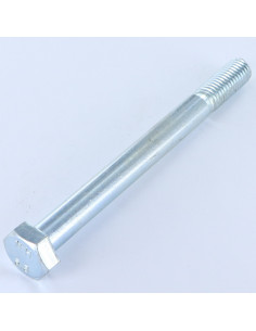 Corpo de parafuso cabeça hexagonal M8X100 Classe 6.8 Aço zinco branco