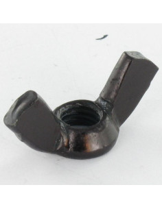 Porca borboleta M6 forma americana Aço zinco preto