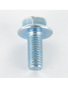 Parafuso de metais cabeça hexagonal M8X20 flange lisa Aço zinco branco 2