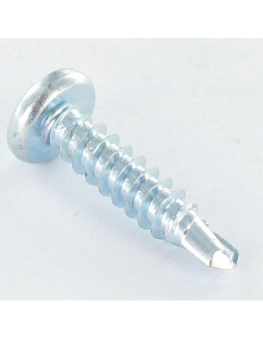 Autoperfurante cabeça cilíndrica panela 3,9 x 13 TORX T15 Aço zinco branco
