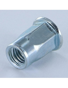Porcas Rebite cabeça plana M4X11 GOFIX ACPSH20 Aço zinco branco