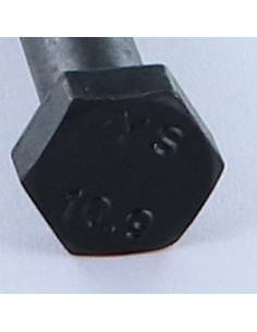 Corpo de parafuso cabeça hexagonal M10X85 roscado sobre 15 classe 10.9 Aço bruto 2