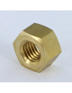 Porca Bronze HH M8 espessura 8 - Parafuso Express