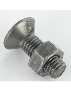Parafuso arado cabeça fresada M12X35 1 Ergot 4.6 Aço bruto