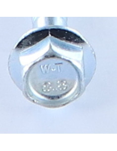 Parafuso de metais cabeça hexagonal M6X30 roscado sobre 18 rosca parcial flange com gola serrilhada Classe 8.8 Aço 2