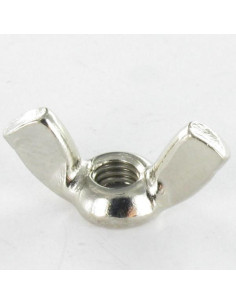 Porca borboleta Bronze niquelado M6 forma americana