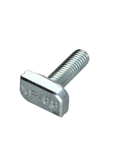 Parafuso de metais cabeça martelo M6X20 20X12 Classe 8.8 Aço zinco branco