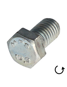 Parafuso de metais cabeça hexagonal passo de rosca esquerda M6X10 classe 10.9 aço geométrico 2