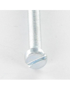 Parafuso de metais cabeça cilíndrica sulcada M8X30 Aço zinco branco 2