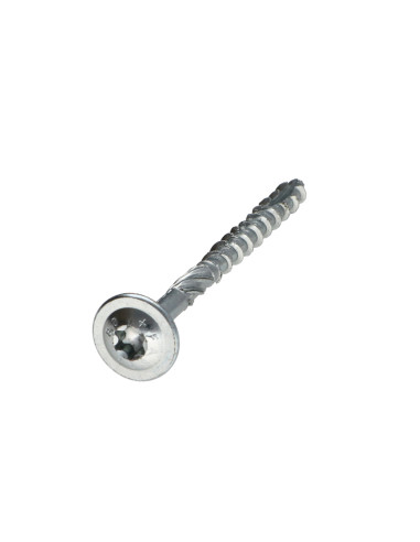 Parafusos de madeira e aglomerado TEKOR cabeça disco TORX T40 cut ponto antifenda tipo 17 8X80 rosca parcial Aço