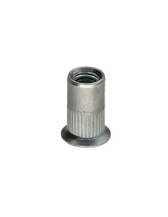 Porca rebite dentado cabeça fresada M4X11,5 ACFC 30 Aço zinco branco 2