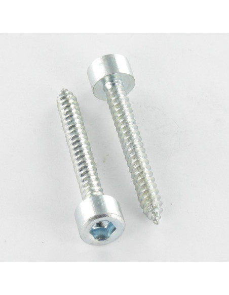Parafuso de chapa Parafuso cabeça oca sextavada chave de 5 4,8X16 Aço zinco branco