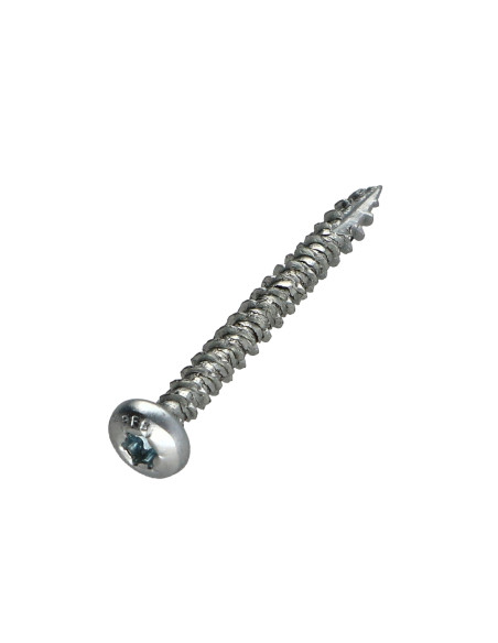 Parafusos de madeira e aglomerado TEKOR cabeça redonda TORX T15 3,5 x 35 rosca total cut ponto antifenda tipo 17 Aço
