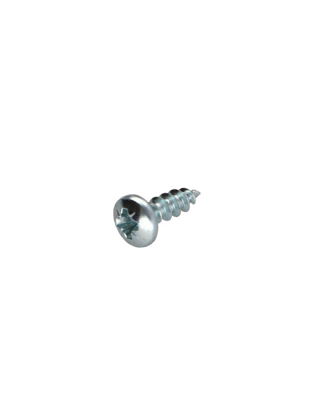 Parafuso de madeira aglomerado cabeça redonda Pozi PZ6 5X16 Aço zinco branco