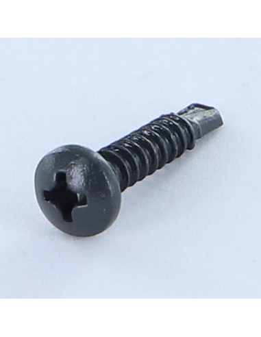Autoperfurante cabeça cilíndrica panela phillips 3,9 x 19 rede de chapa Aço zinco branco LAQ RAL7016 cinzento