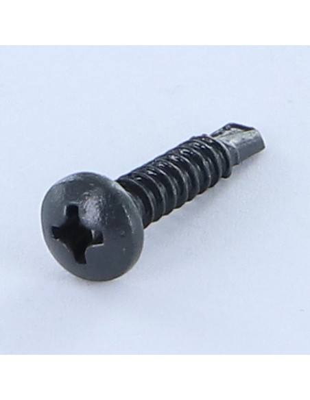 Autoperfurante cabeça cilíndrica panela phillips 3,9 x 19 rede de chapa Aço zinco branco LAQ RAL7016 cinzento