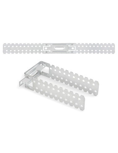 Cabide em forma de U para perfis de 60 mm Aço zinco branco